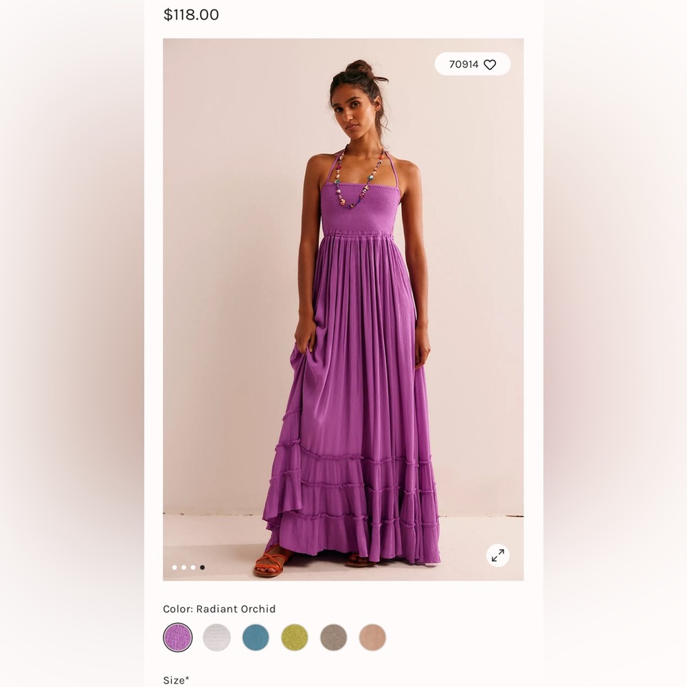 Free people extratropical maxi dress